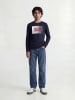 JACK & JONES Junior Langarm-T-Shirt in Navy Blazer