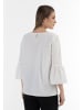 VINAJA Women Baumwollbluse in Wollweiss