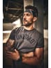 JP1880 Kurzarm T-Shirt in dunkelbraun