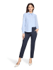 Betty Barclay Hemdbluse mit Kragen in Weiß/Blau