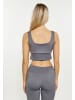 IZIA Damen Crop-Top in Rauch