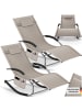 tectake ergonomische Sonnenliege, Belastbarkeit 120 kg, 62 x 146 x 92 cm