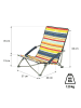 COFI 1453 NILS CAMP NC3035 Campingstuhl – klappbarer Outdoor Stuhl mit in Mehrfarbig