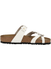 Birkenstock Zehensandale Mayari Flowers Naturleder normal in weiss