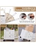COSTWAY Einkaufstrolley klappbar 75L in Weiß