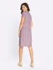 Sieh an! Jersey-Kleid in mauve-ecru-bedruckt