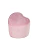 roba Lil Sofa' Herz-Hocker, bequem, Pouf mit Samtstoff Mauve