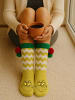 The Grinch The Grinch Hüttensocken Haussocken Bommel Sherpa Futter Kuschelsocken in grün
