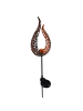 näve LED Solarleuchte "FLAMME" in braun - (L)15.8 cm x (B)6 cm x (H)90 cm