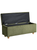 Beliani Bettbank SALIDA in Grün/Braun - (W) 115 x (H) 54 x (L) 39 cm