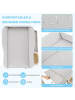 COSTWAY 5 in 1 Wickeltisch klappbar bis 6 Monaten in Beige