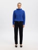SELECTED FEMME Gemütlicher Strickpullover mit Rollkragen und Seitenschlitz in Blau-2