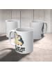Mr. & Mrs. Panda Tasse Pinguin umarmen mit Spruch in Weiß