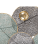 Beliani Wandobjekt POLONIUM in Bunt/Schwarz/Gold - (W) 91 x (H) 49 x (L) 4 cm Horizontal
