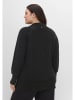 sheego Strickjacke in schwarz meliert