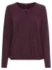 Olsen Langarmshirt Clara in aubergine silber - 0001