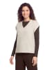 CARTOON Strickpullunder mit V-Ausschnitt in Light Beige Melange
