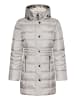 Outdoorjacke mit abnehmbarer Kapuze in Silver Cloud