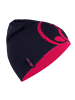 Trollkids Wendemütze Beanie "Trollfjord" in Marineblau / Magenta