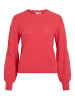 Vila Strickpullover in Hibiscus