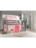 58 aufm Kessel KINDERBETT Karolina 210x114x106 Massivholz Grau Textilset Spring 4