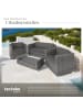 tectake Rattan Sitzgruppe mit Aluminiumgestell, inkl. 4 extra Kissen