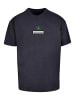 F4NT4STIC T-Shirt Silvester Happy New Year Pixel Kleeblatt in marineblau