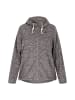 Schmuddelwedda Damen Fleecejacke in Grau Melange