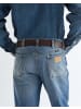 Wrangler Gürtel Oversized Buckle in Dark Brown