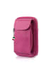 Florence Florence Umhängetasche, Handtasche Leder pink ca. 12cm