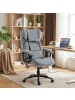 HOMCOM Massage-Bürostuhl-76L x 70,5B x 114-122H cm-Grau