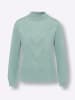 Sieh an! Stehkragenpullover in kalkmint