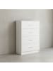 KADIMA DESIGN Hochglanz Sideboard, 4 Schubladen, modern, vielseitig, zeitloses Design