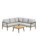 ebuy24 Lounge-Set Camilla (2-teilig) Graubeige 73 x 200 cm