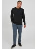 INDICODE Rundhalspullover IDBadan 35542MM Herren Feinstrickpullover in grau melange