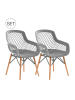 Kayoom Stuhl Pure Style 2erSet in grau