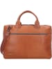 Plevier Rock Flint Aktentasche RFID Schutz Leder 41 cm Laptopfach cognac