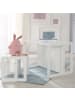 roba Kinder-Sitzgruppe Landhausstil, Bank/Tisch-Kombi & 2 Hocker, weiß