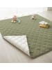 SanoSoft Krabbeldecke Soft-Cord rutsch- & wasserfest Khaki Grün 120x120cm
