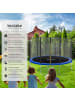 tectake Trampolin Garfunky inklusive Einstiegsleiter, schwarz/blau