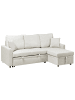 Beliani 3-tlg 3-Sitzer Sofa NASSJO in Beige linksseitig
