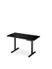 relaxdays Höhenverstellbarer Schreibtisch in Schwarz - (B)120 x (H)120 x (T)60 cm