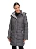 Betty Barclay Steppjacke mit abnehmbarer Kapuze in Dunkelgrau