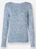 WITT WEIDEN Pullover in ecru-jeansblau-meliert