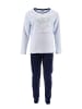 Disney Frozen 2tlg. Outfit: Schlafanzug Elsa Polar Fleece Langarmshirt mit Hose in Blau