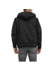 Jack and Jones JJERUSH HOOD BOMBER in Schwarz