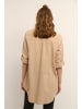 Kaffe Langarm - Hemd KAnaya Loose fit in Classic Sand