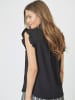 Co'couture Top SuedaCC Frill in Black