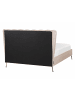 Beliani Doppelbett MIRIBEL in Beige/Gold - (W) 167 x (H) 112 x (L) 218 cm