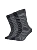 camano Socken ca-soft shadow bold stripes 4er Pack anthracite melange